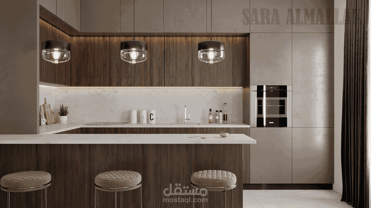 تصميم لمطبخ على الطراز الحديث