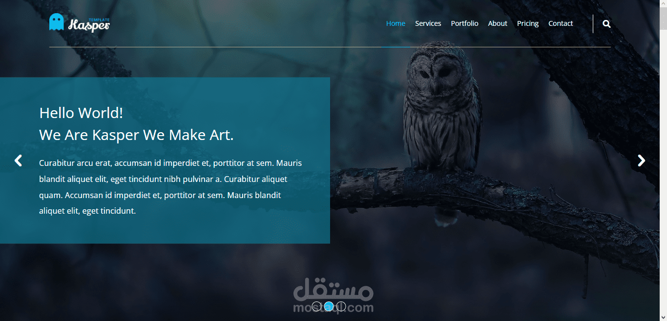 Kasper Landing Page