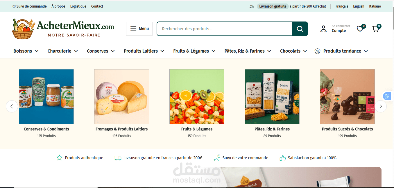 supermarket website