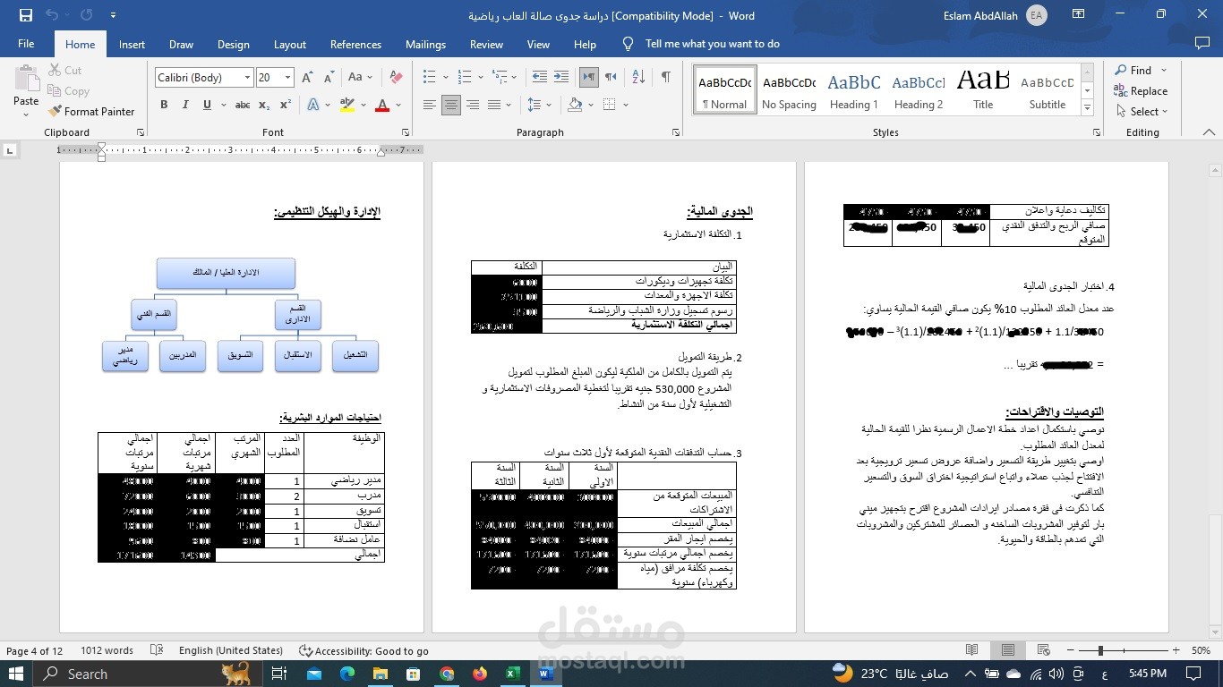 دراسة جدوى