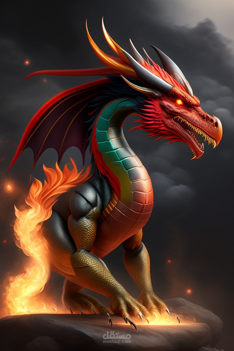 صورة تنين رائعة
