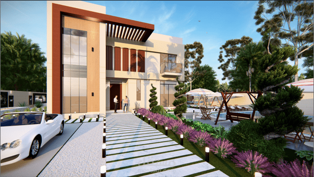 تصميم خارجي لفيلا مودرن