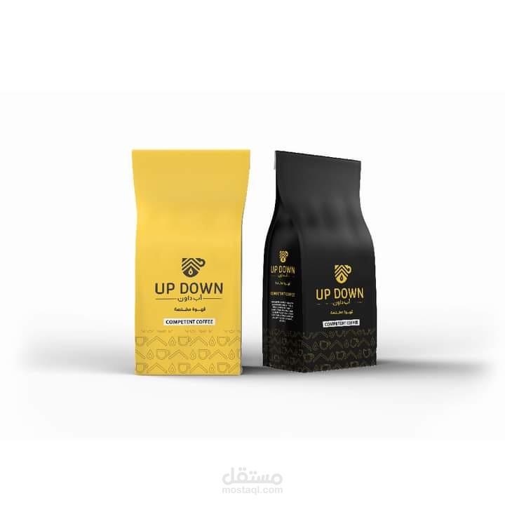 ھوية بصرية لكافيھ up DOWN