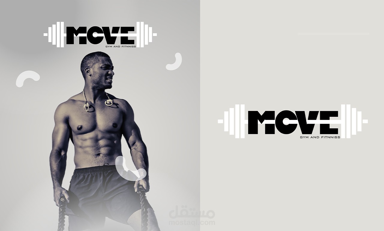 Minimal creative logo for Move Gym