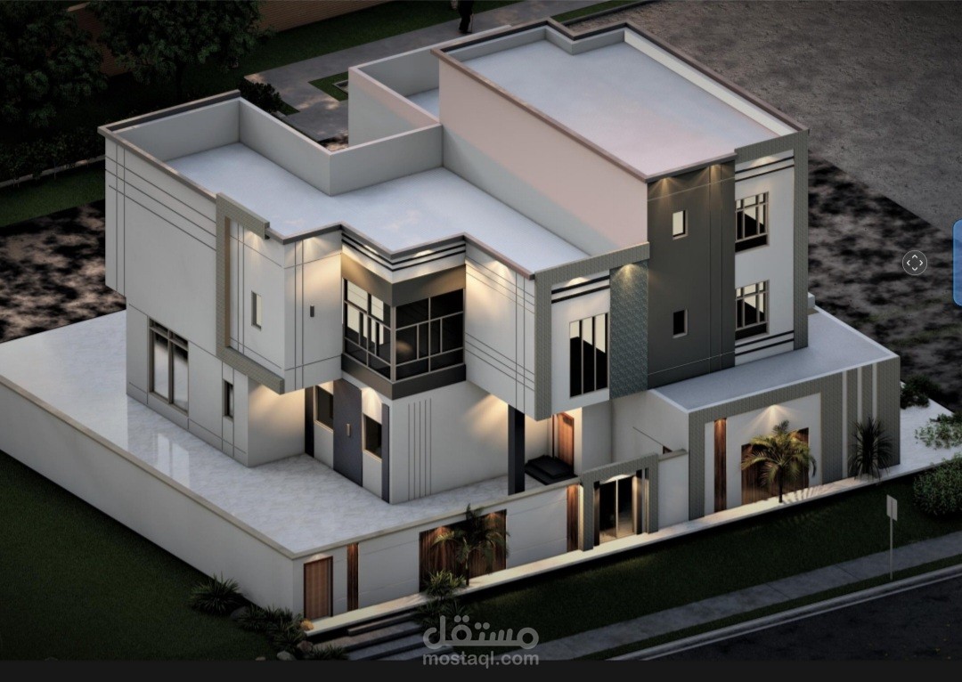 تصميم واجهات فلاطراز مودرن حديث بالسعودية