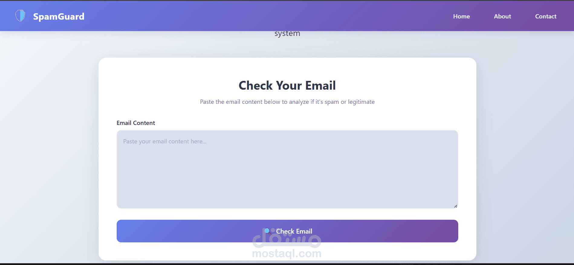 موقع ويب للتحقق من البريد الإلكتروني واكتشاف الرسائل المزعجة (Spam)