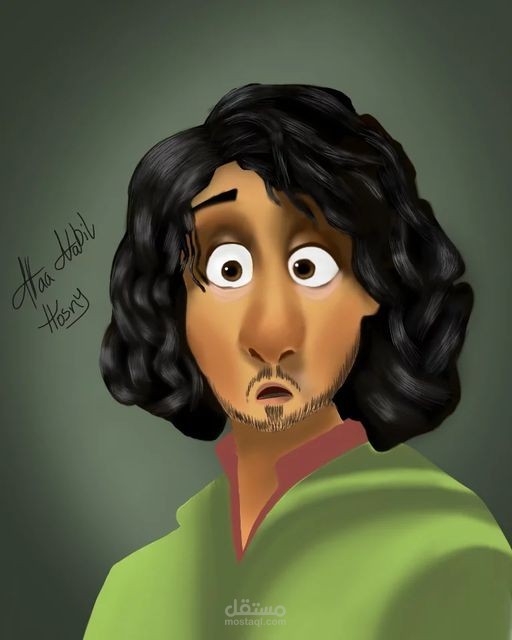 رسم رقمي - رسم شخصيات كرتونيه -  Digital art