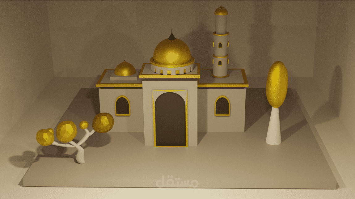 تصميم مسجد3D