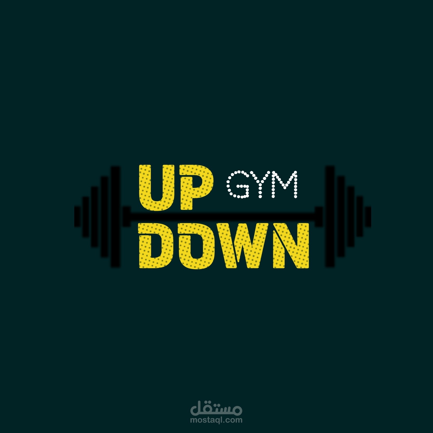 هوية بصرية up Down Gym