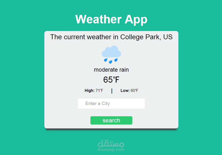 weather-app using APIs