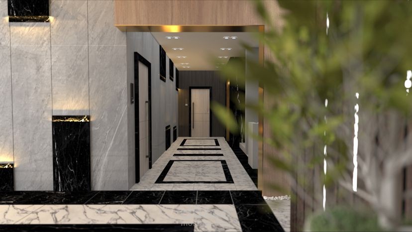 مدخل عمارة سكنية