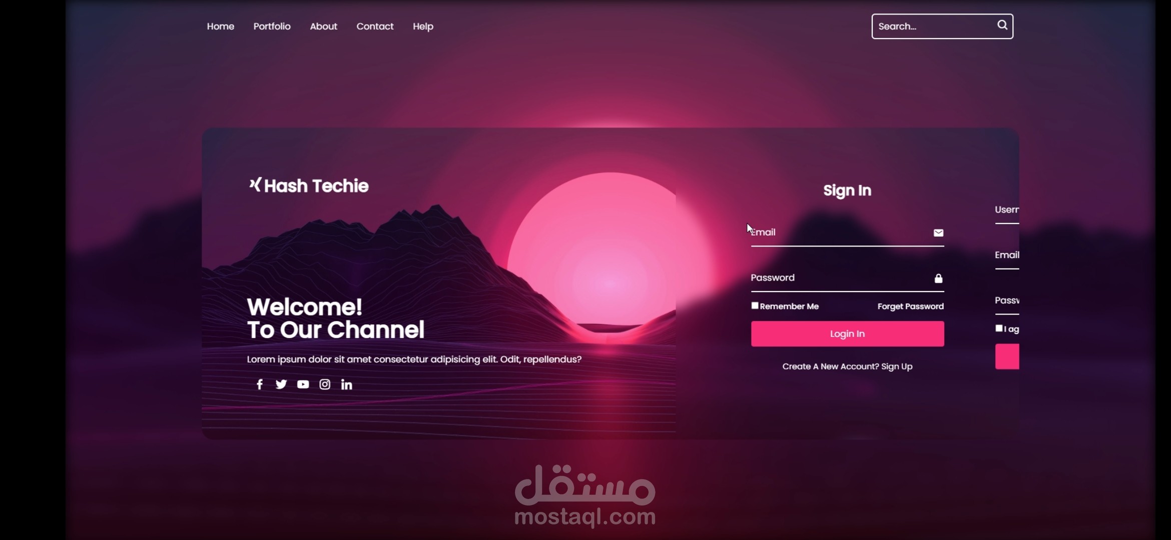 بناء موقع إلكتروني بواجهه احترافيه