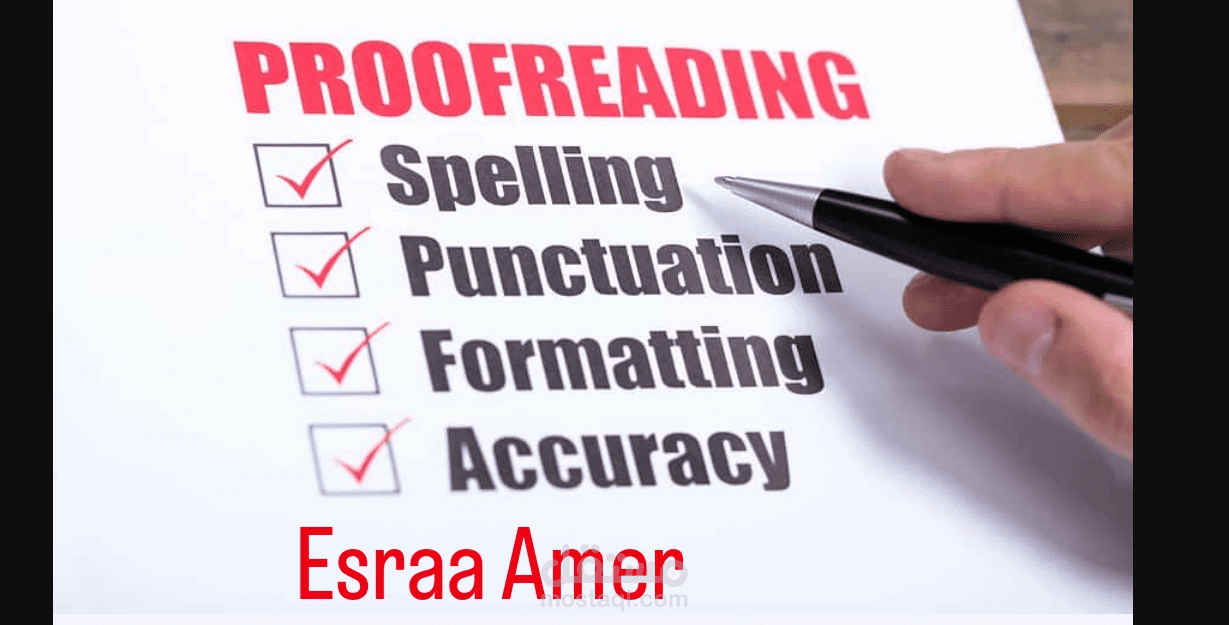 Proofreading التدقيق اللغوي