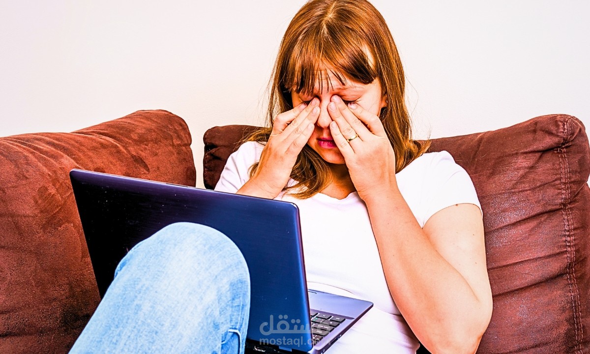 علاج وجع الرأس من الأمام مع العين