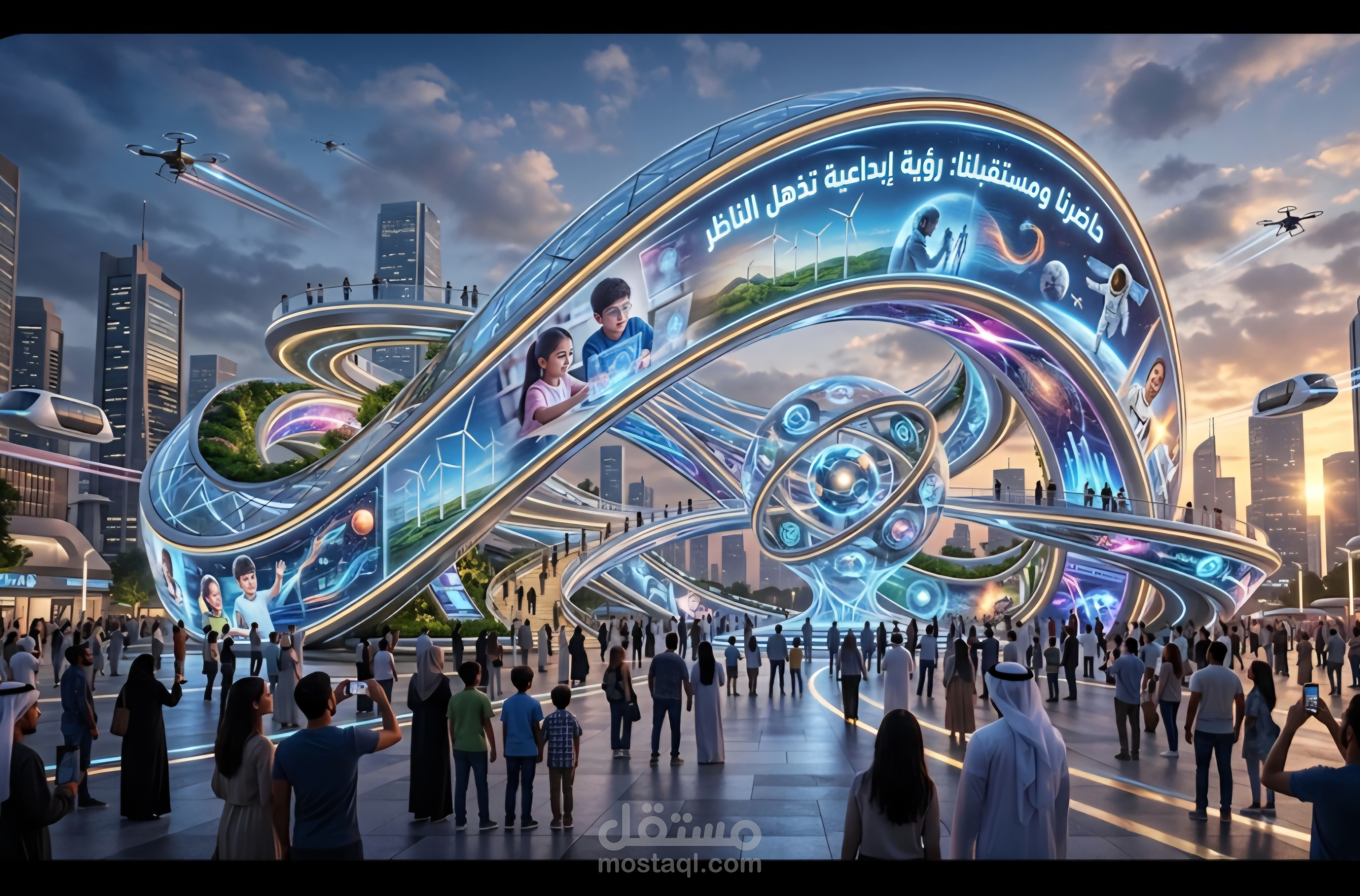 حاضرنا ومستقبلنا:  رؤية ابداعية تذهل الناظر