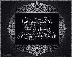 ولاتحسبن الذين قتلوا فى سبيل الله امواتا