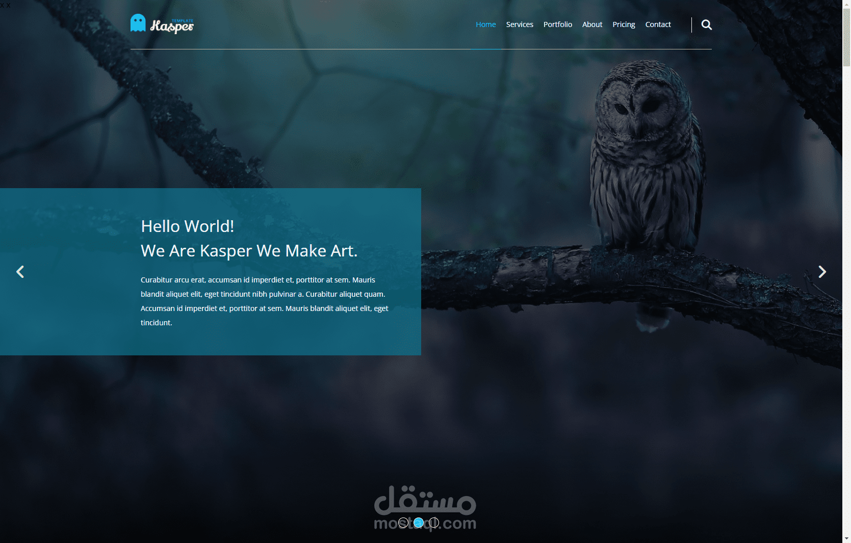 برمجة موقع شخصي (Kasper)