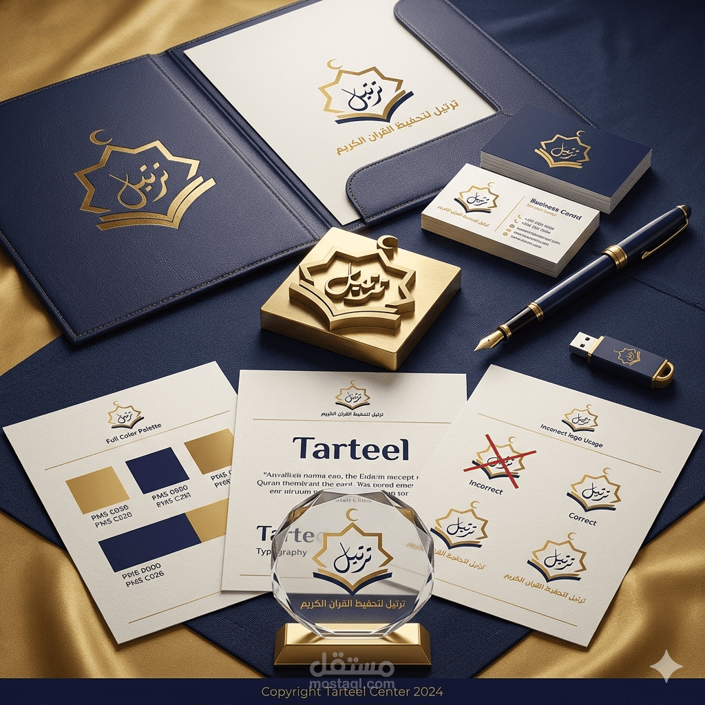 تصميم هوية بصرية لصالح معهد ترتيل