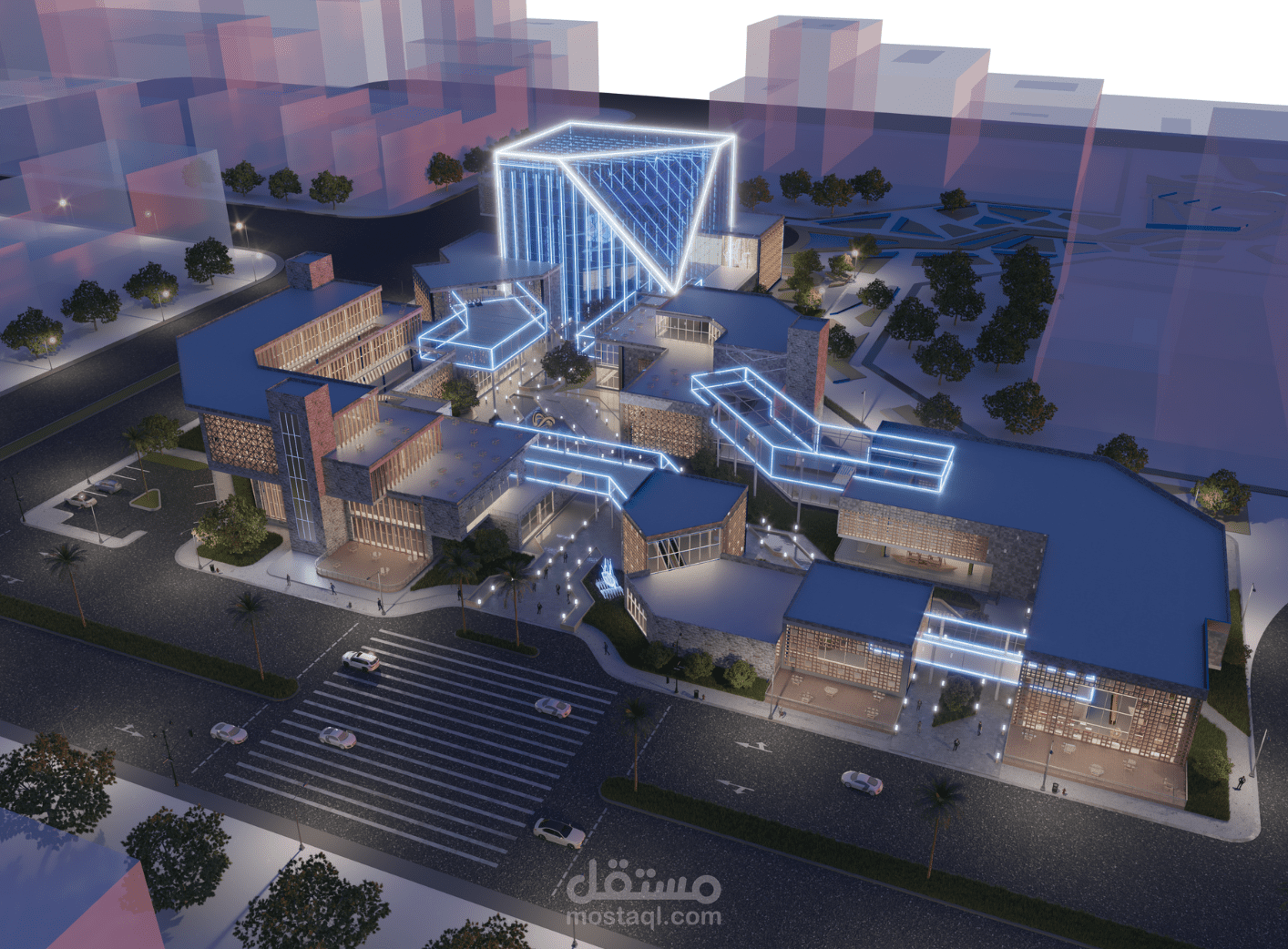 تصميم مركز تعليمي للتطور الحرف الخشبيه