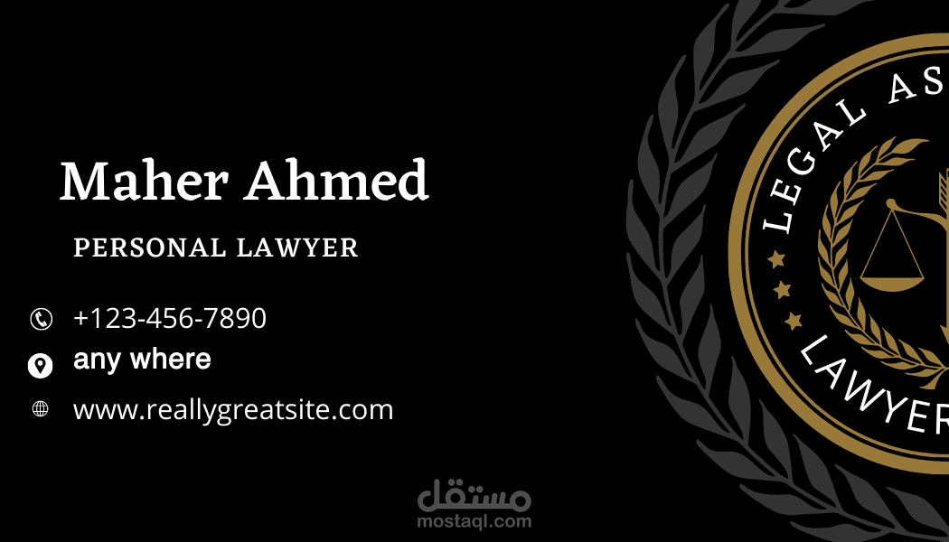 lawyer business card