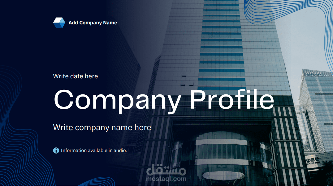 Blank Company Profile Business Presentation