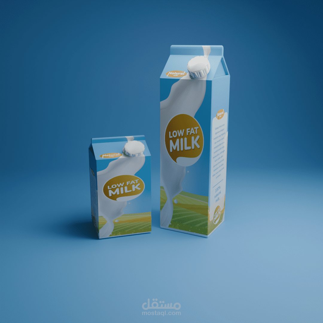 نموذج لعلبه حليب