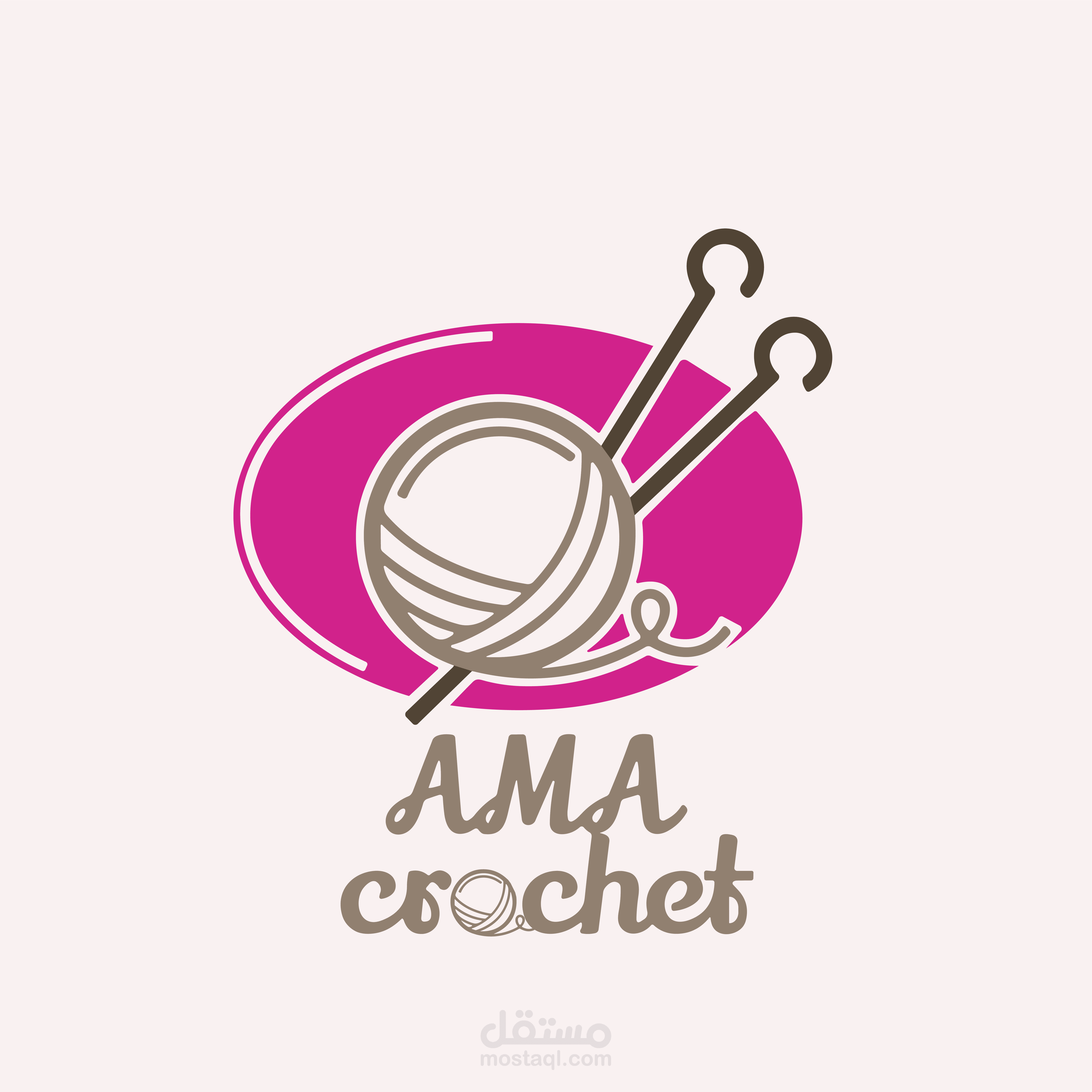 شعار خاص بمشروع خياطة يدوية