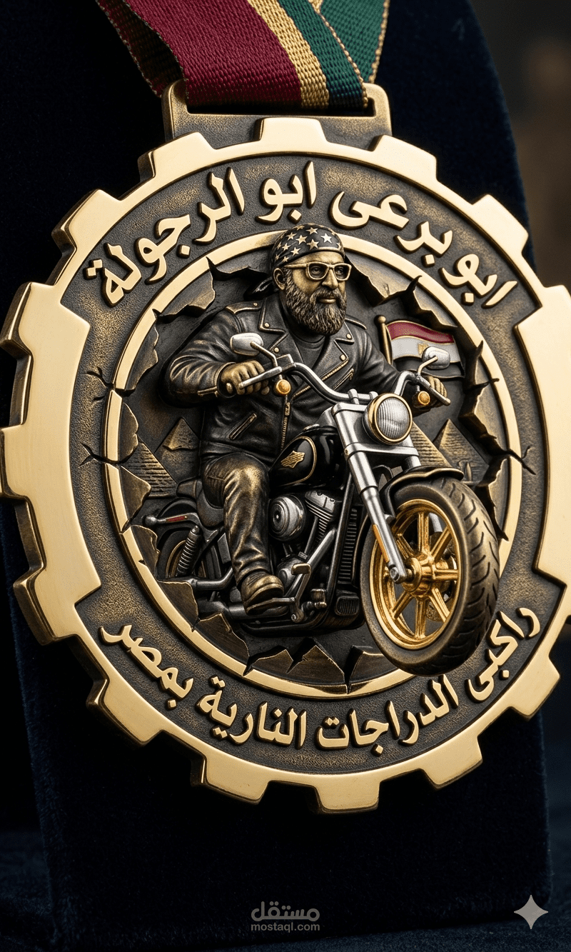 تصميم ميدالية تذكارية