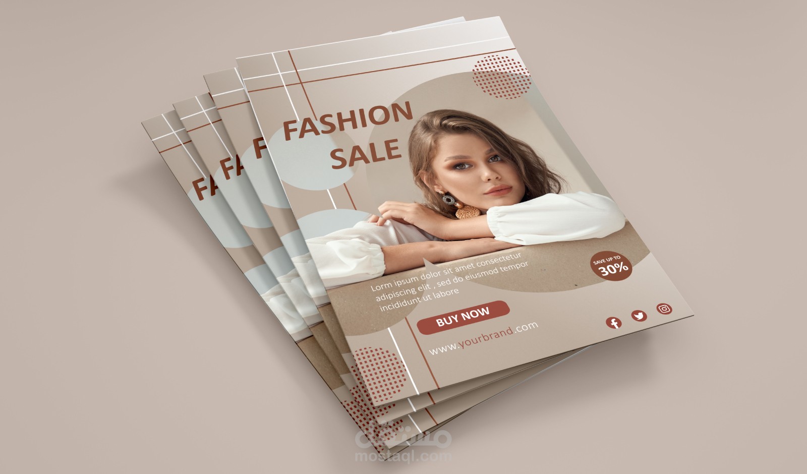 خدمة تصميم البرشورات و الفلايرات الإعلانية (Brochure & Flyer )