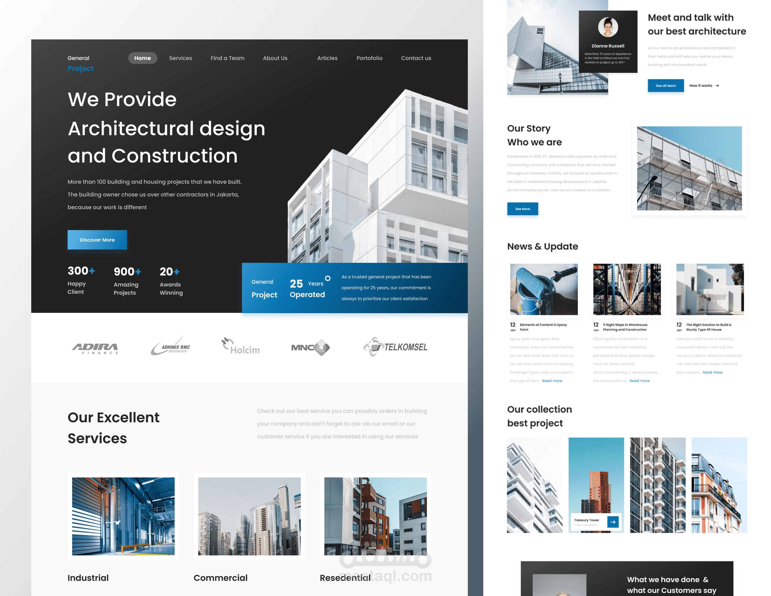 Real estate services website