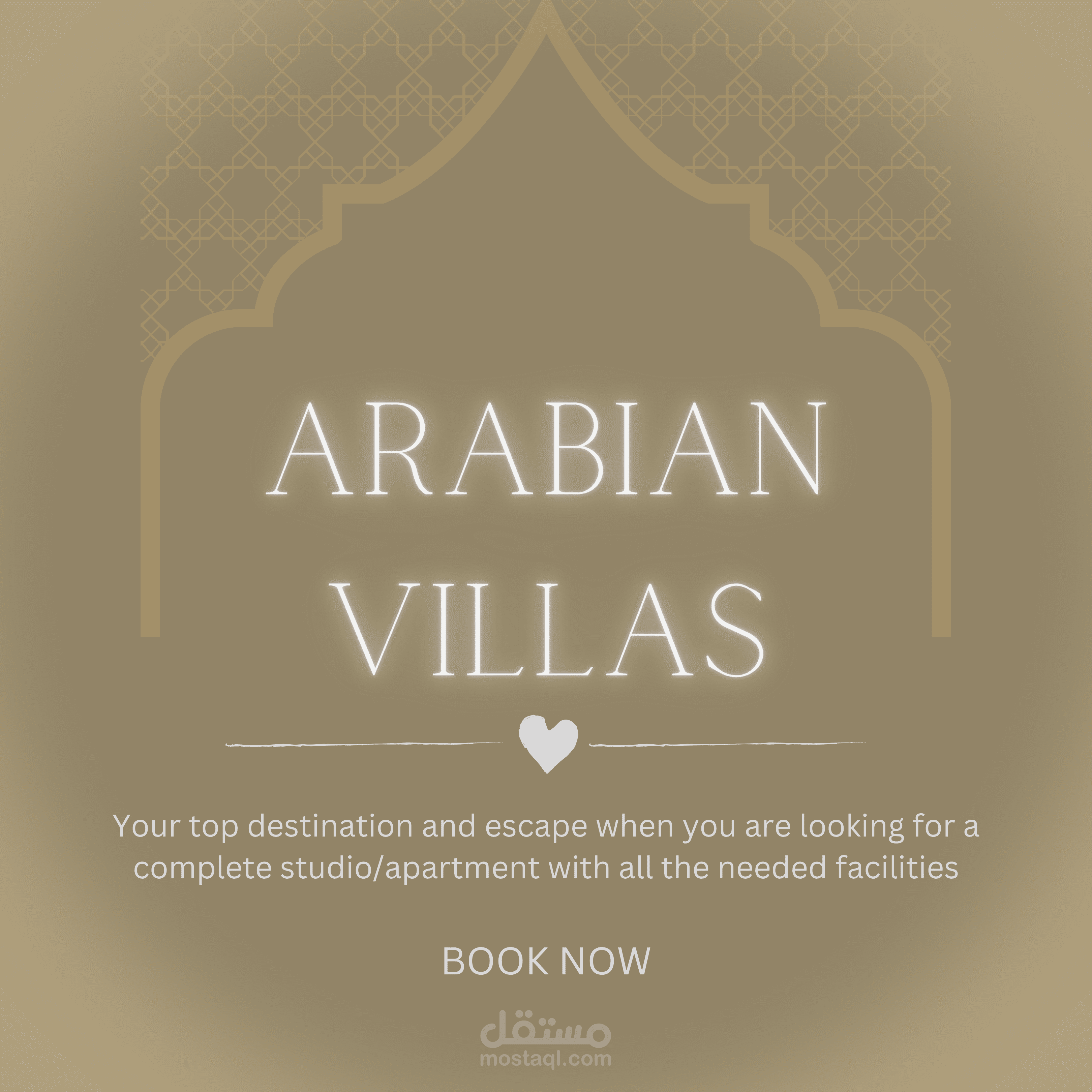 تصميم اعلانات سوشيال ميديا (Arabian Villas)