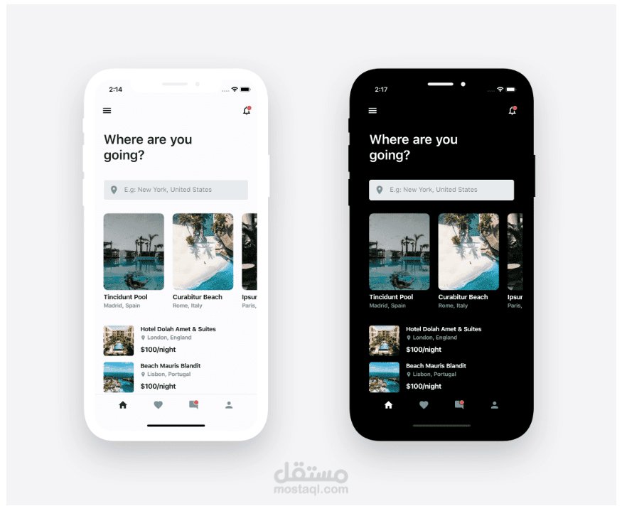 تطبيق رحلات Android و ios