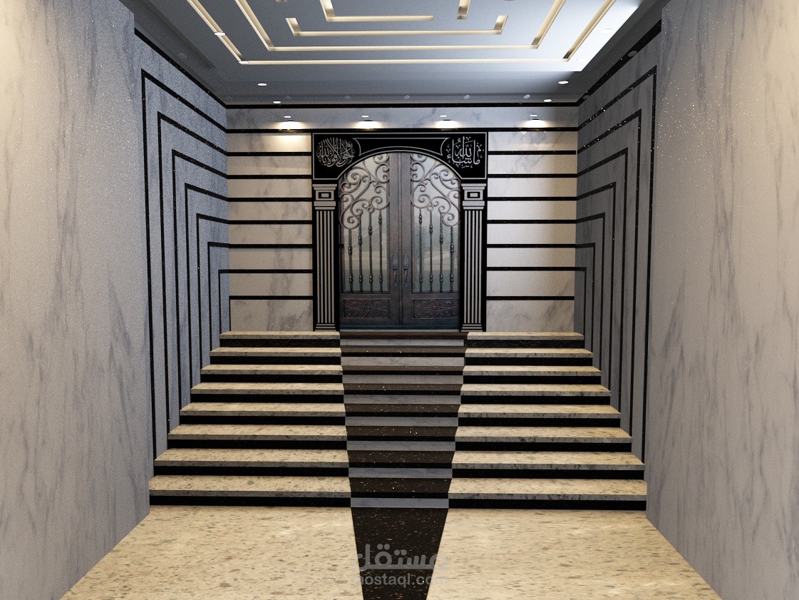 تصميم  3Dلمدخل برج