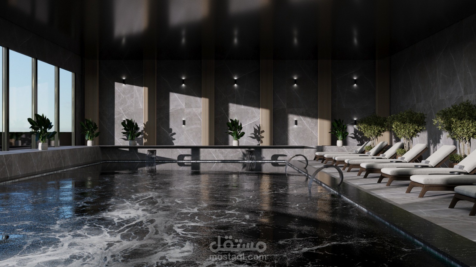 حمام سباحة داخلي