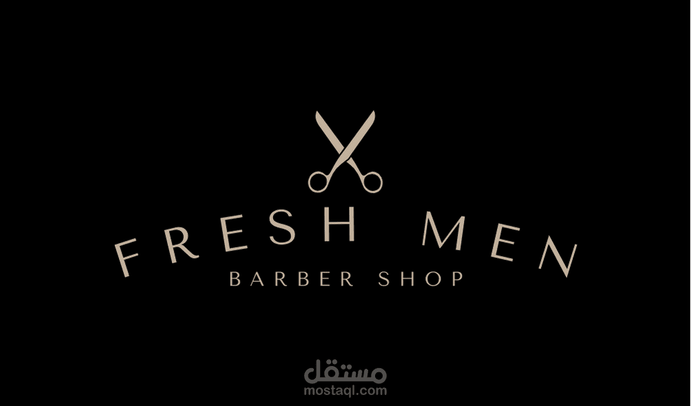 تصميم بطاقة عمل لمحل حلاقة