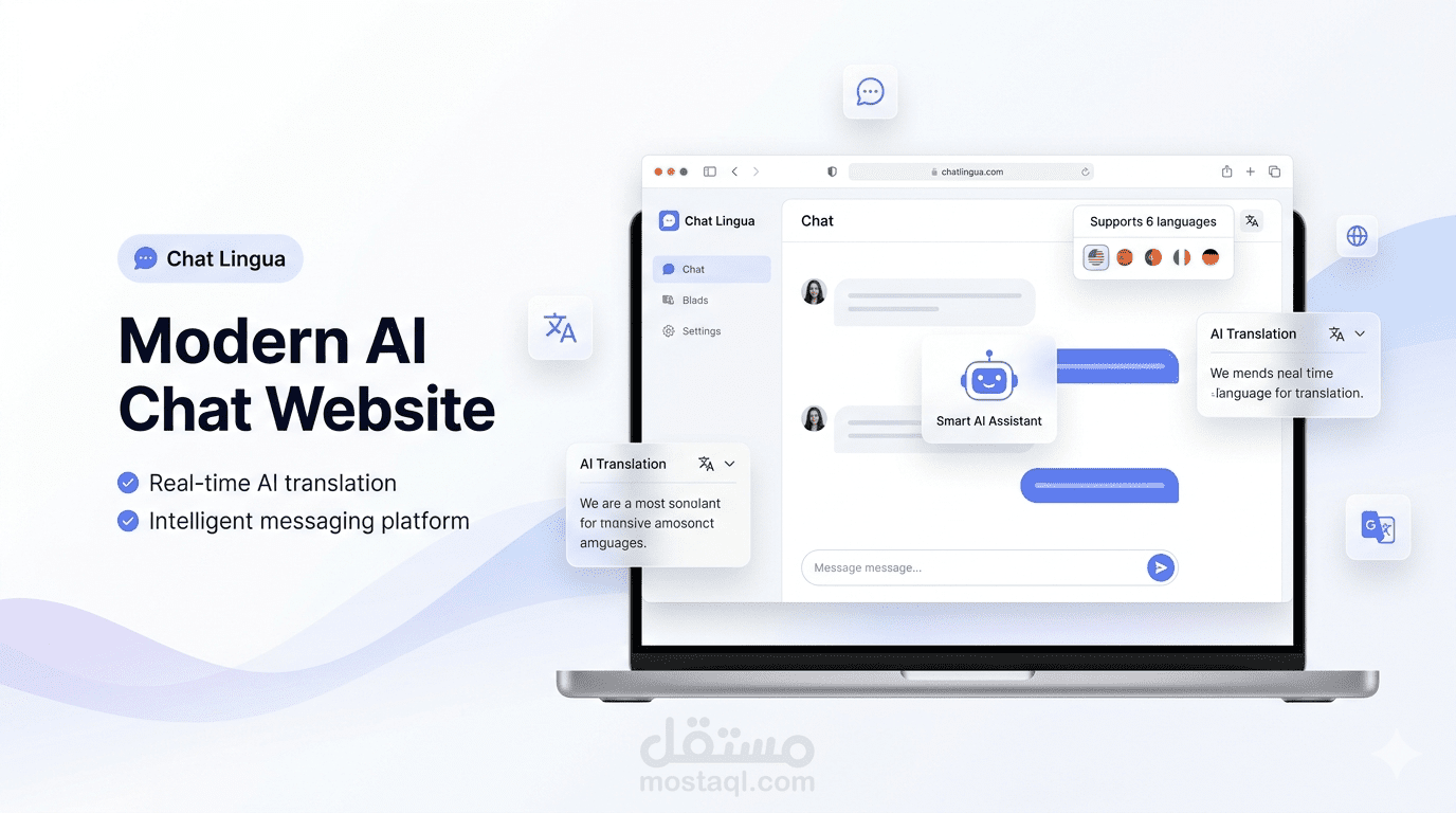 تطوير موقع لتعلم اللغات