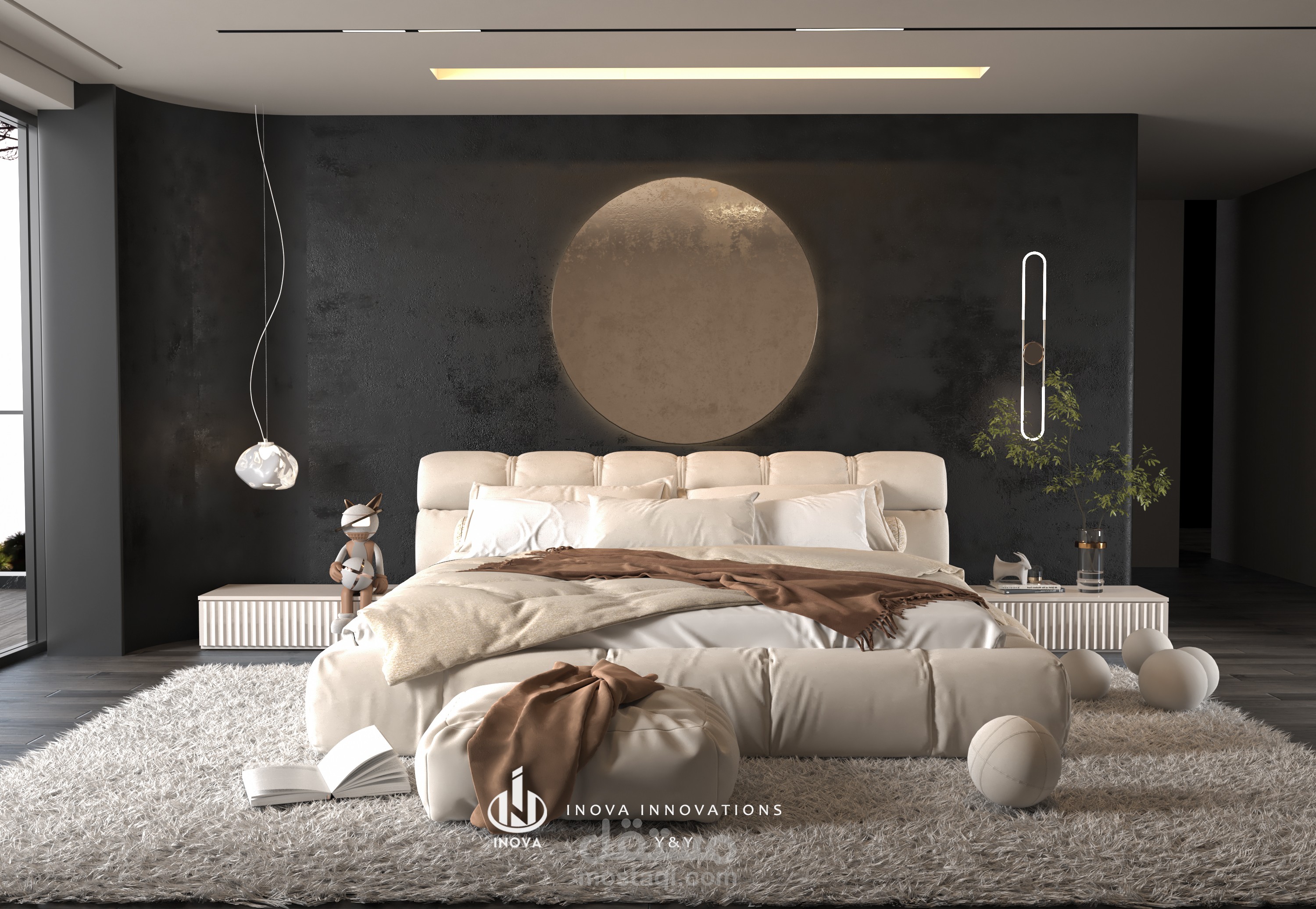 Black bedroom
