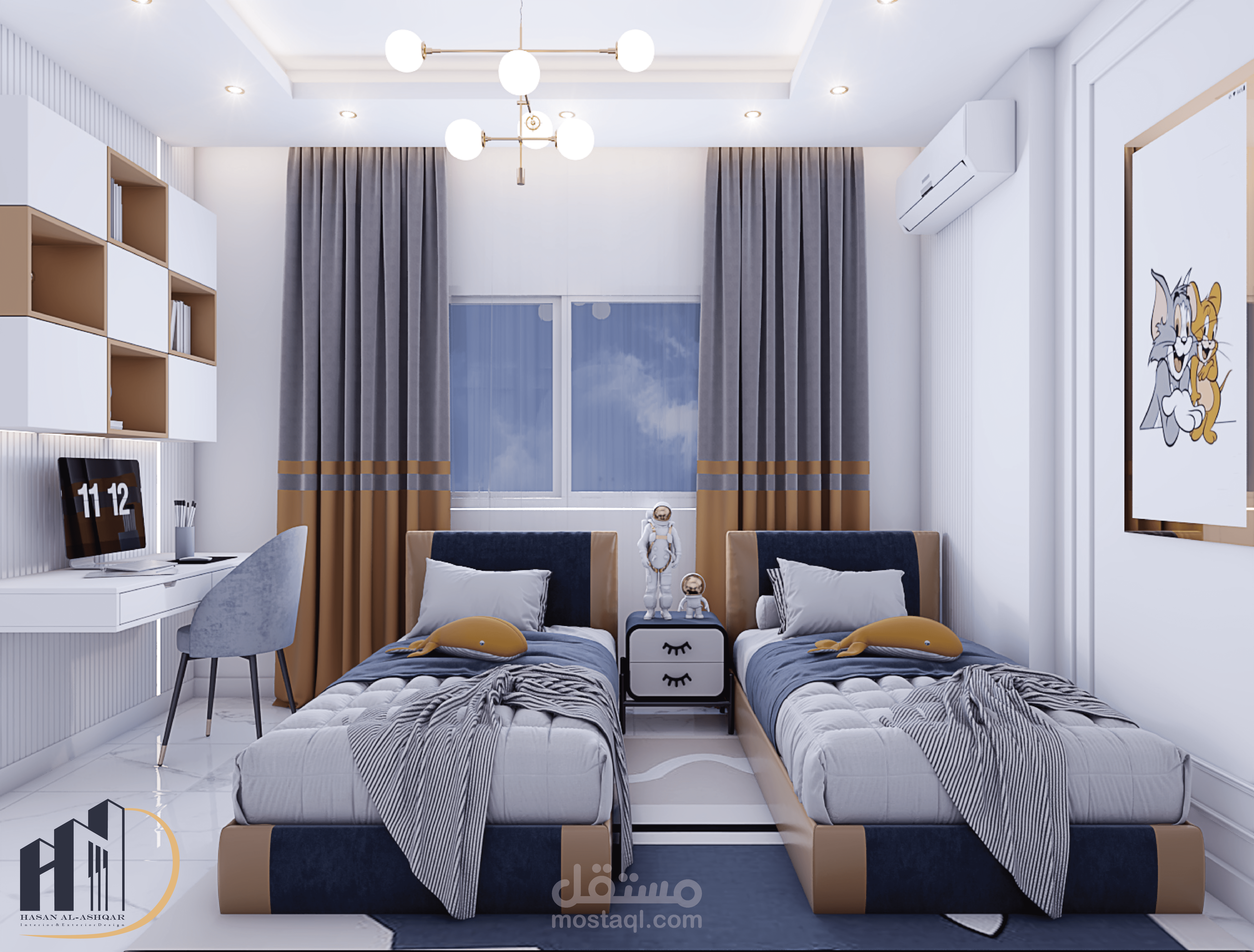 تصميم غرفة أولاد
