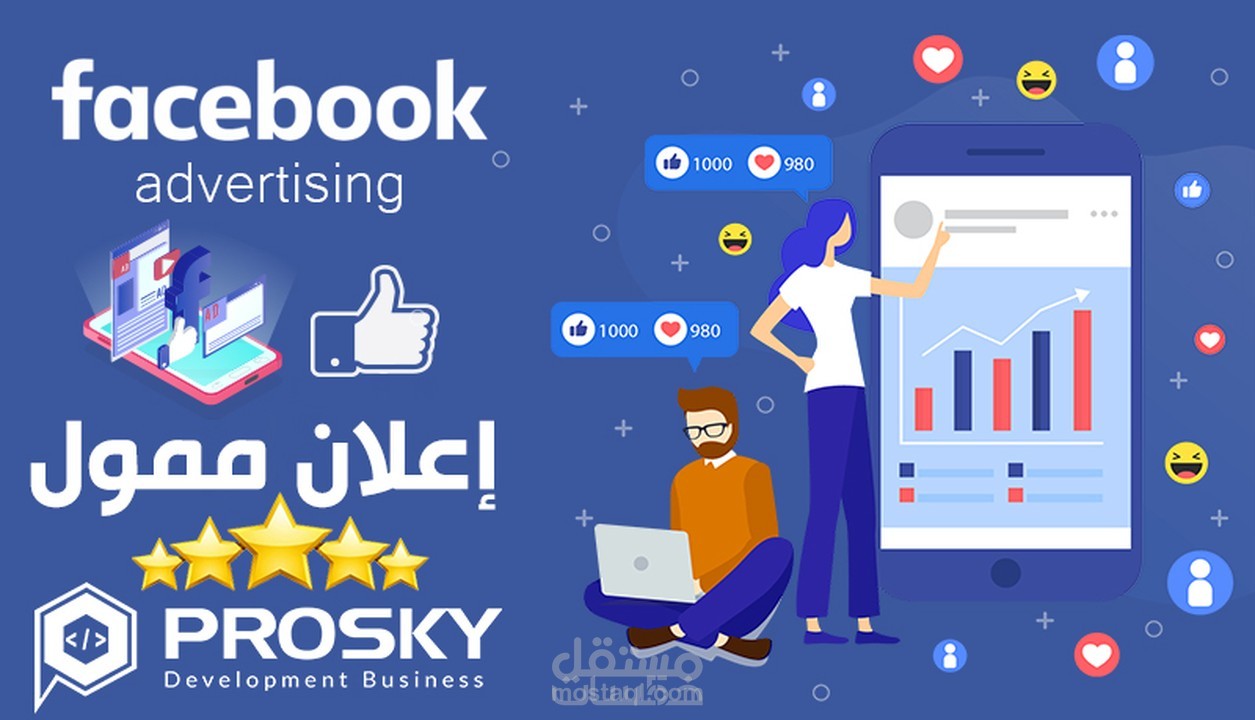 حملات اعلانية ممولة على facebook