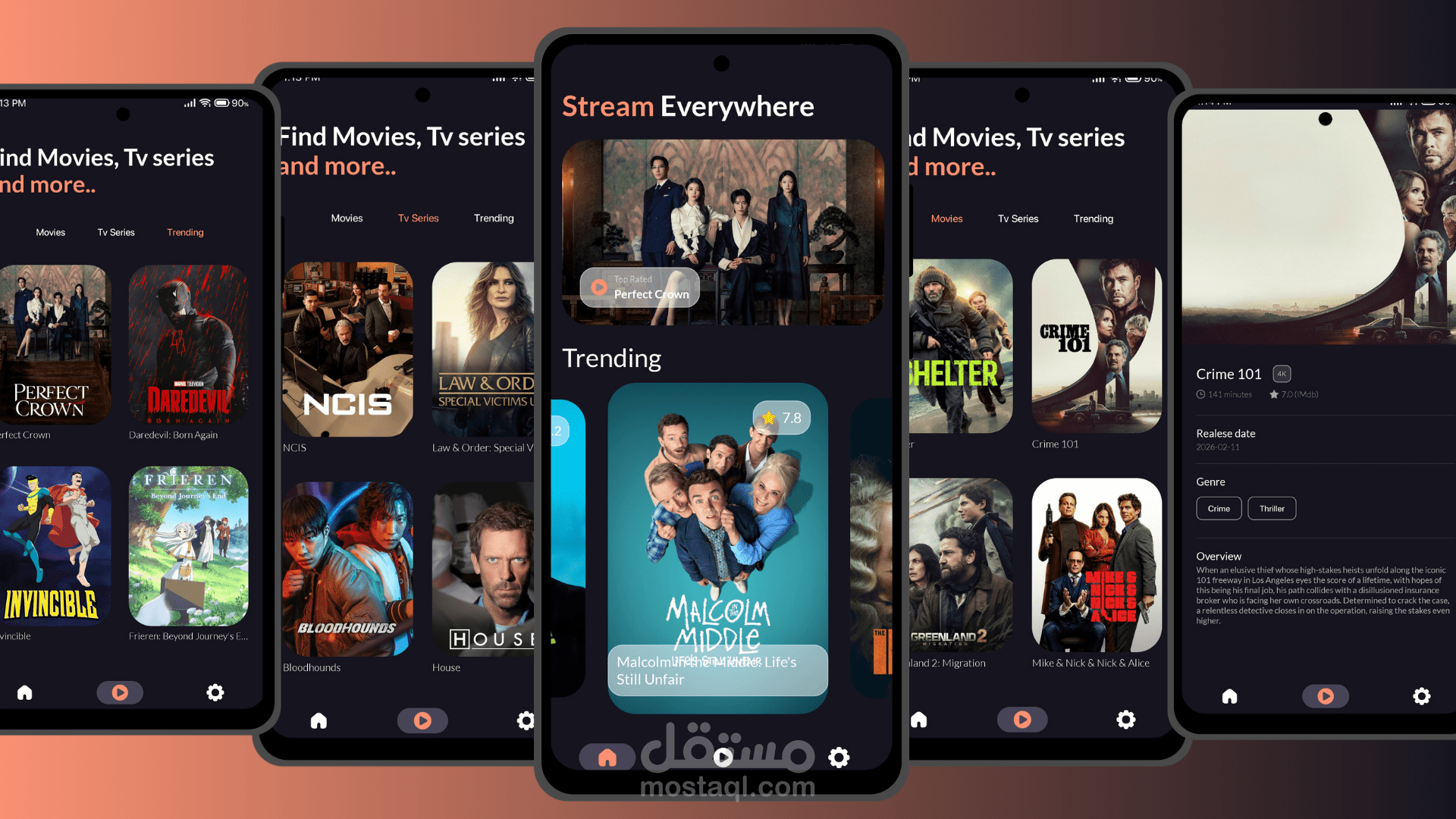 Filmy – تطبيق لاكتشاف الأفلام والمسلسلات (TMDb API)