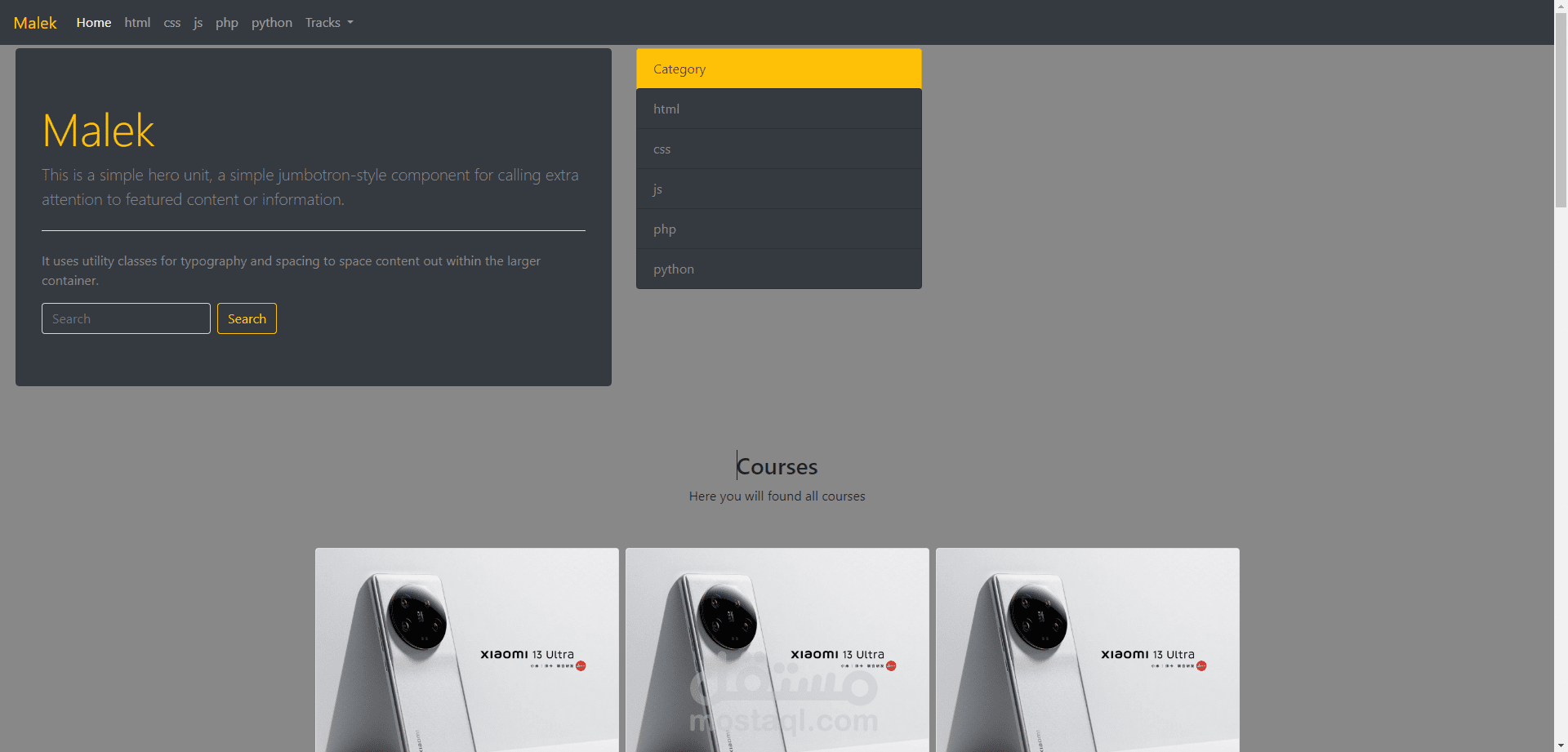 front-end html,css,jsvascript,bootstrap