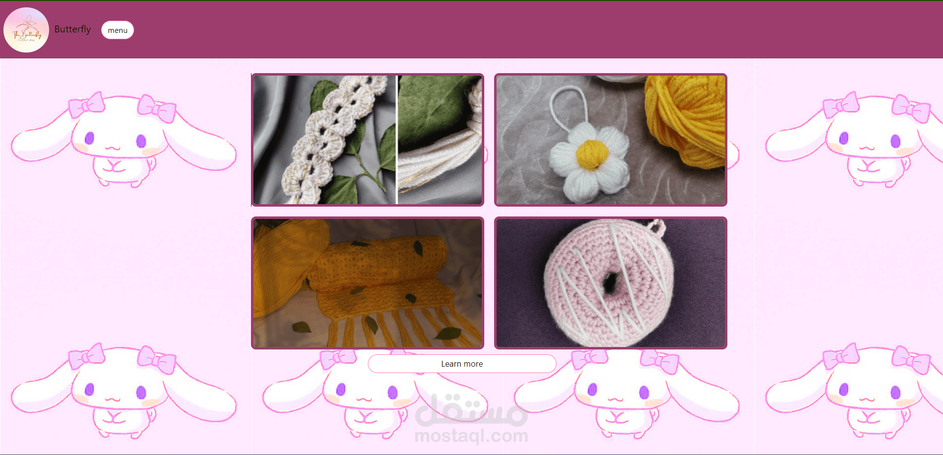 موقع محل أعمال يدوية بhtml css js bootrstap
