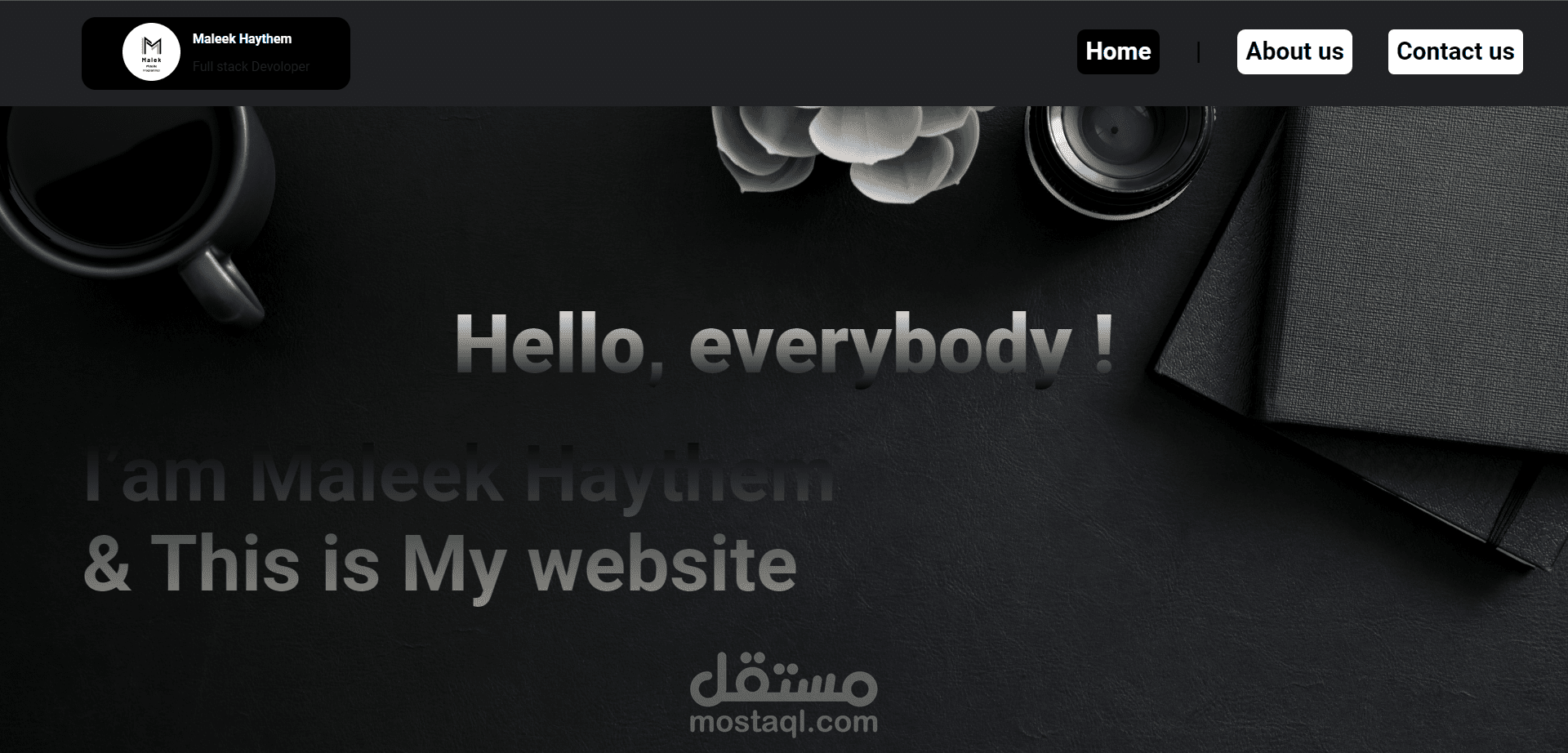 مشروع html css فقط