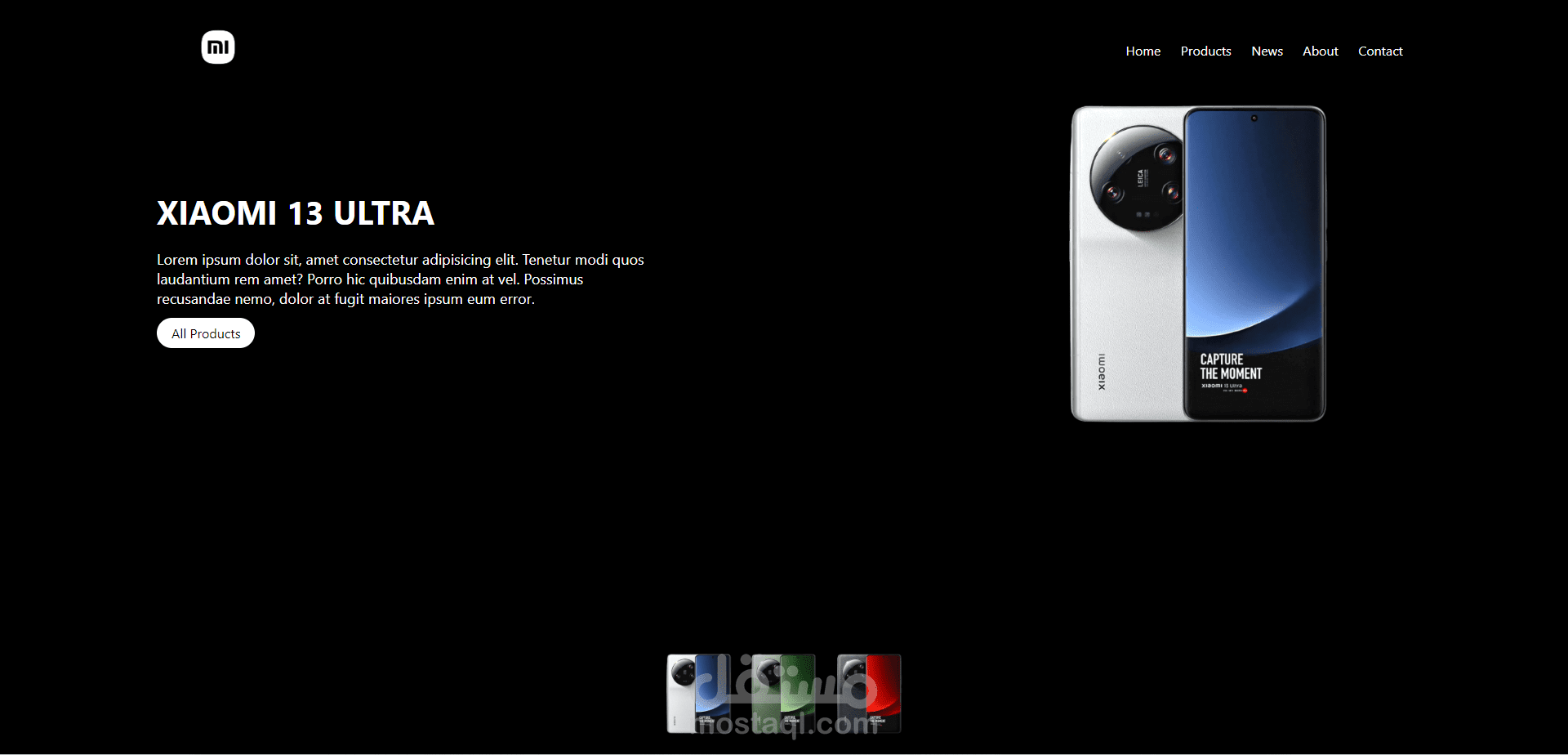 موقع HTML CSS JS للهواتف