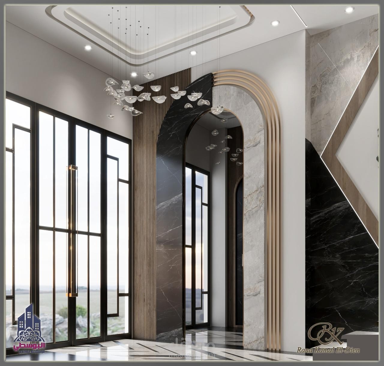 تصميم مدخل فندقي