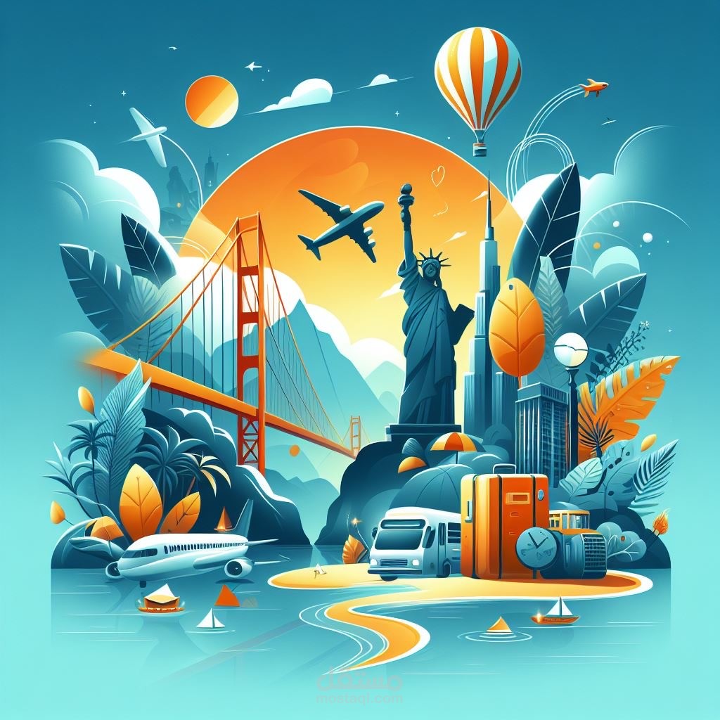 تصميم لشركة سياحة وسفر