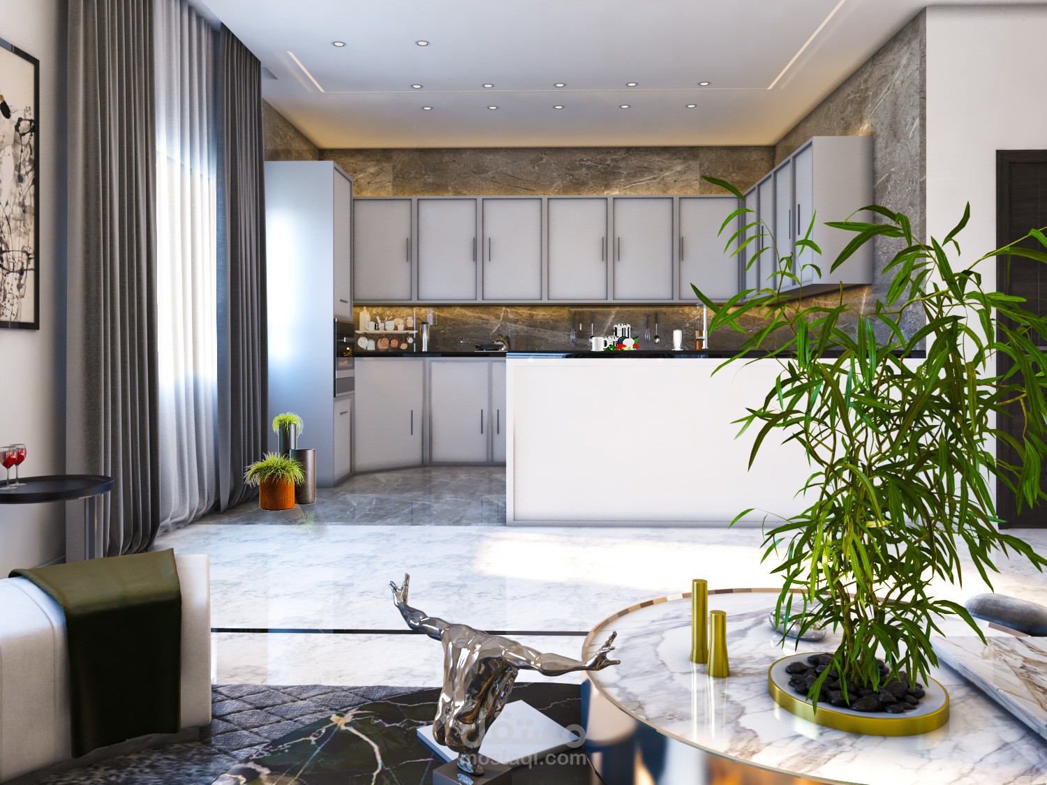 Living Room بواسطة برنامج 3d max