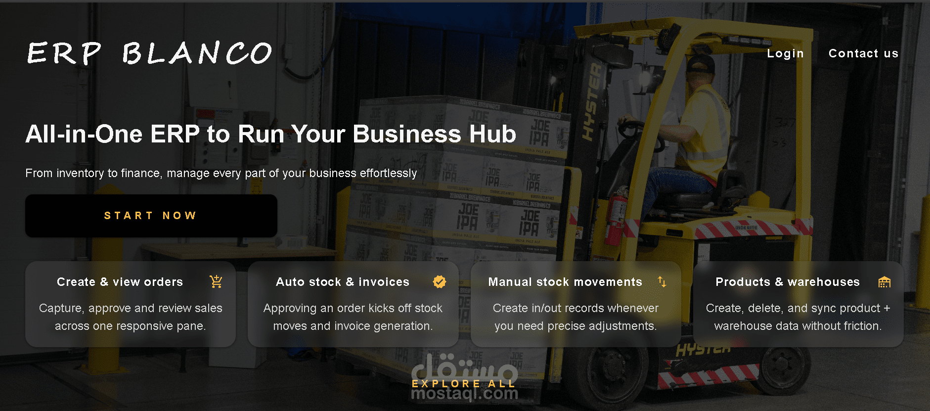 منصة ERP BLANCO