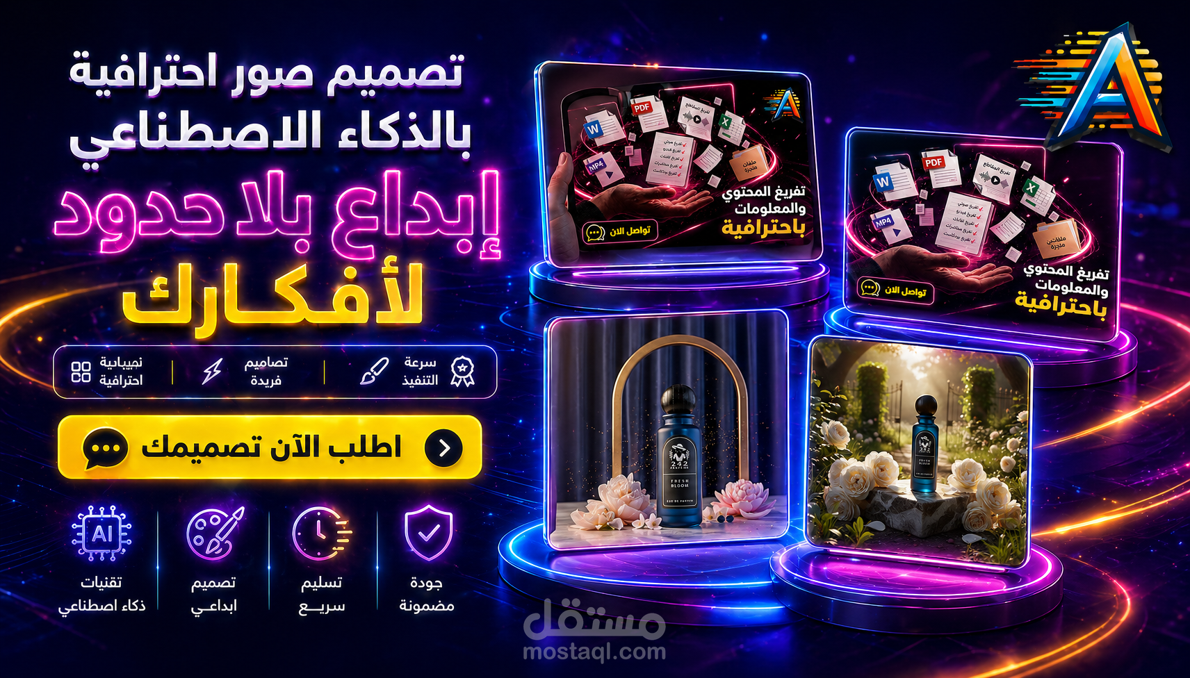 تصميم وتوليد صور احترافية بالذكاء الاصطناعي | جودة عالية