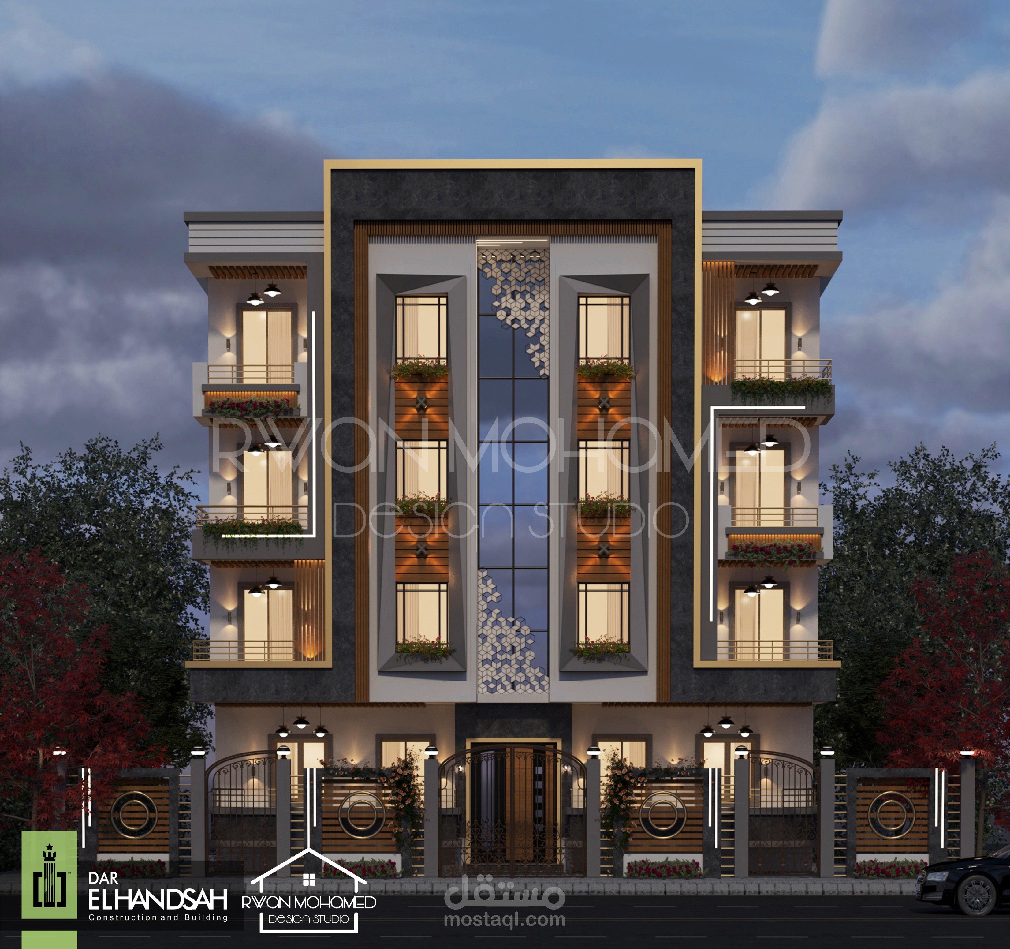 منظور لمبني سكني